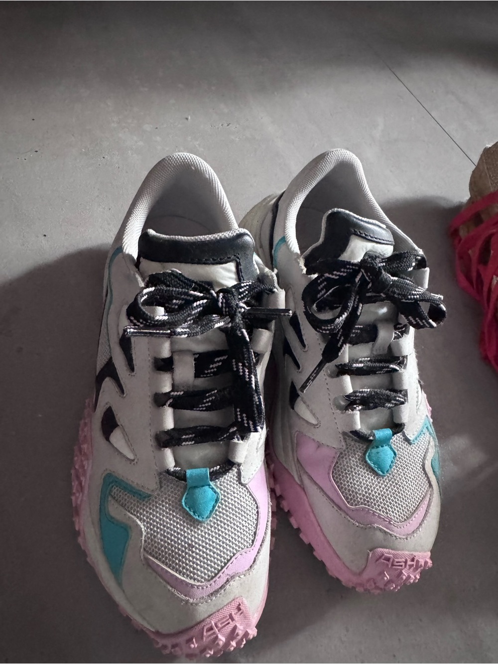 Ash Women's Multicolor Pink Teal Gray Sneakers